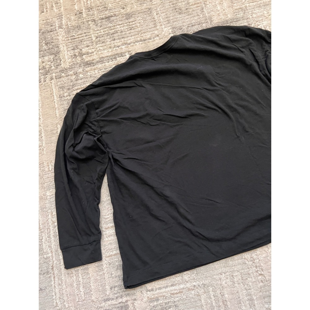 Victoria's Secret Signature Rhinestone Logo Black Long Sleeve Top - Picture 13 of 13